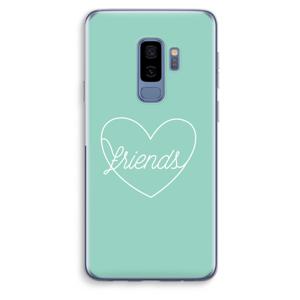 Friends heart pastel: Samsung Galaxy S9 Plus Transparant Hoesje