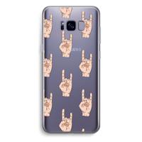 Rock: Samsung Galaxy S8 Plus Transparant Hoesje - thumbnail