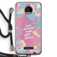 Good stories: Motorola Moto Z Force Transparant Hoesje met koord