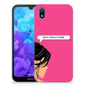 Huawei Y5 (2019) Silicone-hoesje Woman Don't Touch My Phone