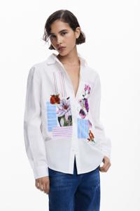 Minnie bloemen blouse - WHITE - XS