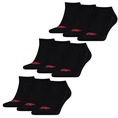 Levi's Sneaker Sokken 9-pack Batwing Logo Zwart-39/42