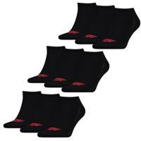 Levi's Sneaker Sokken 9-pack Batwing Logo Zwart-39/42