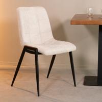LABEL51 Eetkamerstoel Noor - Naturel - Elite - Black Frame