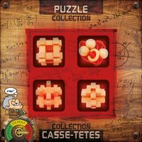 Eureka 3D Puzzle breinbrekerset Extreme Wooden 4-delig rood - thumbnail