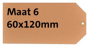 Label hf2 nr6 60 x 120 mm karton 200 gr chamois 1000 stuks Label hf2 nr6 60 x 120 mm karton 200 gr chamois 1000 stuks