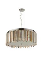 Hanglamp/Plafondlamp Clarissa 5Lt Chrome Metal & Mixed Glass