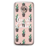 Cactus quote: Motorola Moto G6 Transparant Hoesje