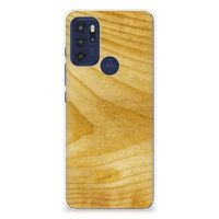 Motorola Moto G60s Bumper Hoesje Licht Hout