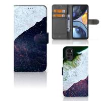 Motorola Moto G22 | Book Case | Sea in Space