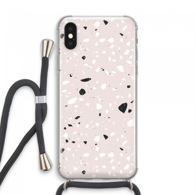 Terrazzo N°20: iPhone XS Max Transparant Hoesje met koord