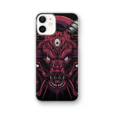 Hell Hound and Serpents: iPhone 12 Transparant Hoesje