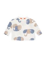 HEMA Baby Shirt Olifanten Ecru (ecru) - thumbnail