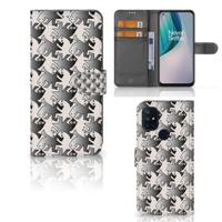 OnePlus Nord N10 | Telefoonhoesje | Met pasjeshouder | Salamander Grey