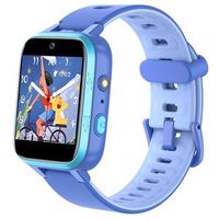 Waterbestendige Smartwatch Y90 Pro met Dubbele Camera voor Kinderen - Blauw - thumbnail