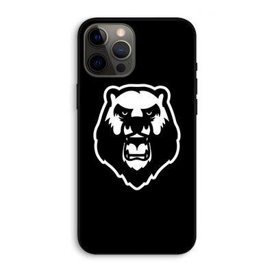 Angry Bear (black): iPhone 12 Pro Max Biologisch afbreekbaar hoesje