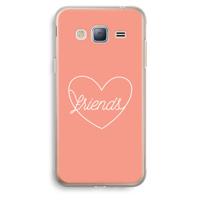Friends heart: Samsung Galaxy J3 (2016) Transparant Hoesje