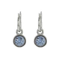 Biba Hang Oorbellen met Swarovski Steentje Lt. Sapphire Biba Hang Oorbellen met Swarovski Steentje Lt. Sapphire
