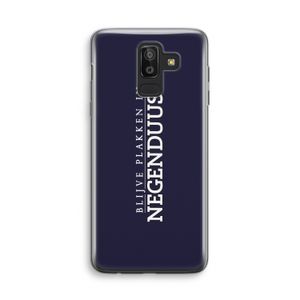Blijve plakken in Negenduust: Samsung Galaxy J8 (2018) Transparant Hoesje