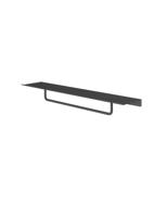 Hotbath &More Handdoek rek 40 cm voor Planchet serie Geborsteld zwart PVD