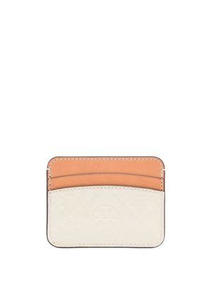Tory Burch porte-cartes à motif monogrammé embossé - Marron