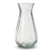 Bloemenvaas - helder/transparant glas - H24 x D13.5 cm   - - thumbnail