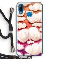 Katoen Wolken: Huawei P20 Lite Transparant Hoesje met koord