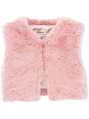 Tulleen gilet en fourrure artificielle - Rose