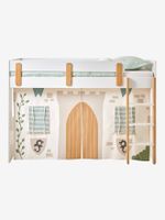 Een Ridderbed voor een halfhoogslaper uit de Everest-lijn. wit, bedrukt