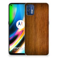 Motorola Moto G9 Plus | Bumper Hoesje | Donker Hout Motorola Moto G9 Plus | Bumper Hoesje | Donker Hout
