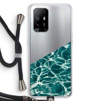 Weerkaatsing water: Oppo A95 5G Transparant Hoesje met koord
