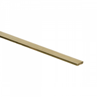 Messing bies ongepolijst 2,0 x 10 mm - 300cm (per stuk)