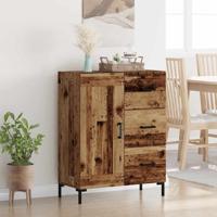 Dressoir met lade Oud hout 69.5 x 34 x 90 cm Bewerkt hout