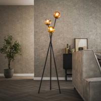LifestyleFurn Vloerlamp 'Shahid' Glas, 3-lamps