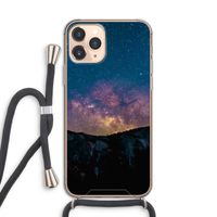 Travel to space: iPhone 11 Pro Transparant Hoesje met koord
