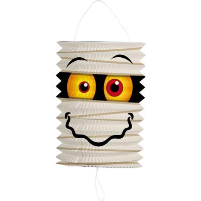 Ronde lampion - treklampion - 16 cm - mummie thema - Halloween - versieringen