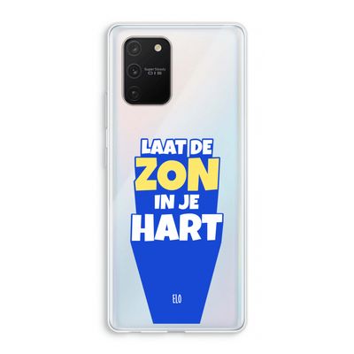 Laat de zon in je hart: Samsung Galaxy S10 Lite Transparant Hoesje