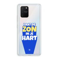 Laat de zon in je hart: Samsung Galaxy S10 Lite Transparant Hoesje