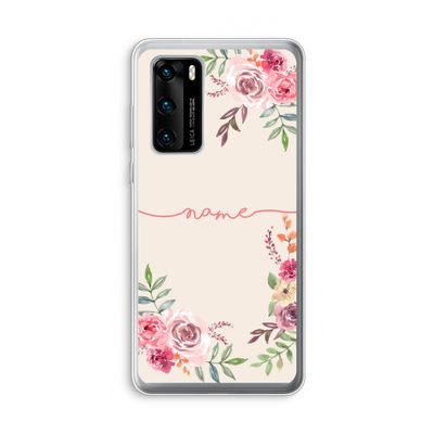 Rozen: Huawei P40 Transparant Hoesje