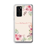 Rozen: Huawei P40 Transparant Hoesje