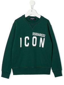 DSQUARED2 KIDS sweat à logo imprimé - Vert