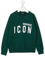 DSQUARED2 KIDS sweat à logo imprimé - Vert - thumbnail