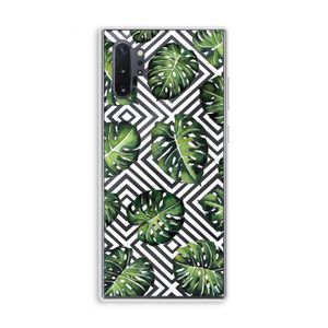 Geometrische jungle: Samsung Galaxy Note 10 Plus Transparant Hoesje