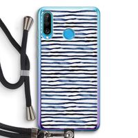 Verrassende lijnen: Huawei P30 Lite Transparant Hoesje met koord