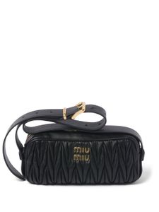 Miu Miu sac porté épaule matelassé en cuir Nappa - Noir