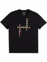 CHANEL Pre-Owned x Pharell t-shirt à logo imprimé (2019) - Noir