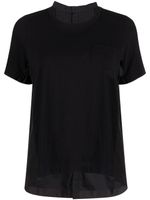 sacai t-shirt à poche poitrine - Noir