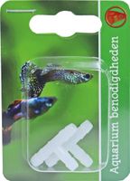 Boon T-Stuk 2x 4mm - Eenvoudige Installatie voor Aquarium Luchtslangen, Duurzaam in Zoet- & Zoutwater