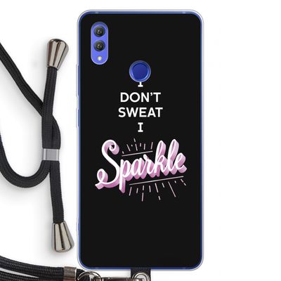 Sparkle quote: Honor Note 10 Transparant Hoesje met koord