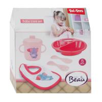 Baby Beau Baby Babypop met Slab en Servies, 5dlg. - thumbnail